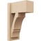 Ekena Millwork 8-in W x 14-in D x 22-in H Balboa Block Rough Cedar Woodgrain TimberThane Outlooker, Primed Tan OUTUR080X14X22BOA44RCPR - alternate 1